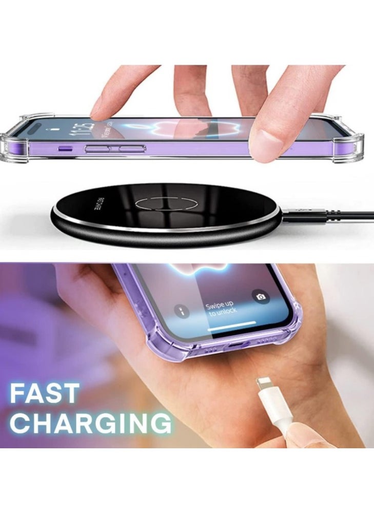 Generic Magnetic Case for iPhone 14 Pro Max - Clear Magnetic Hard Slim Thin Case, Ultra Safe Shock Absorbent Anti-Scratch Anti-Drop Clear Color PC - Scratch Resistant Shock Absorbent Protective Case with Raised Edges for Enhanced Corner Protection, for iPhone 14 Pro Max 6.7 inch 2022 Release, Ultra Clear - Protective Case for iPhone 14 Pro Max - Compatible with MagSafe Charger, Anti-Scratch Shockproof Slim Design for Women Men - Back Protective Case - Support Wireless Charging  - Image 4