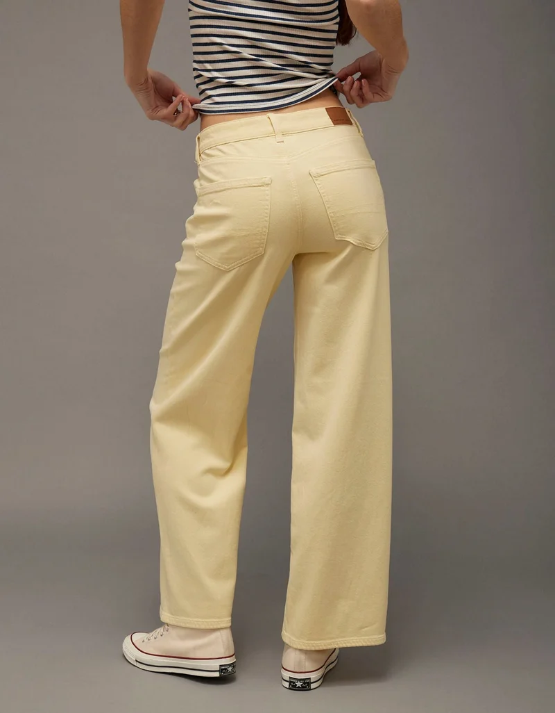 American Eagle AE Stretch Super High-Waisted Wide-Leg Pant