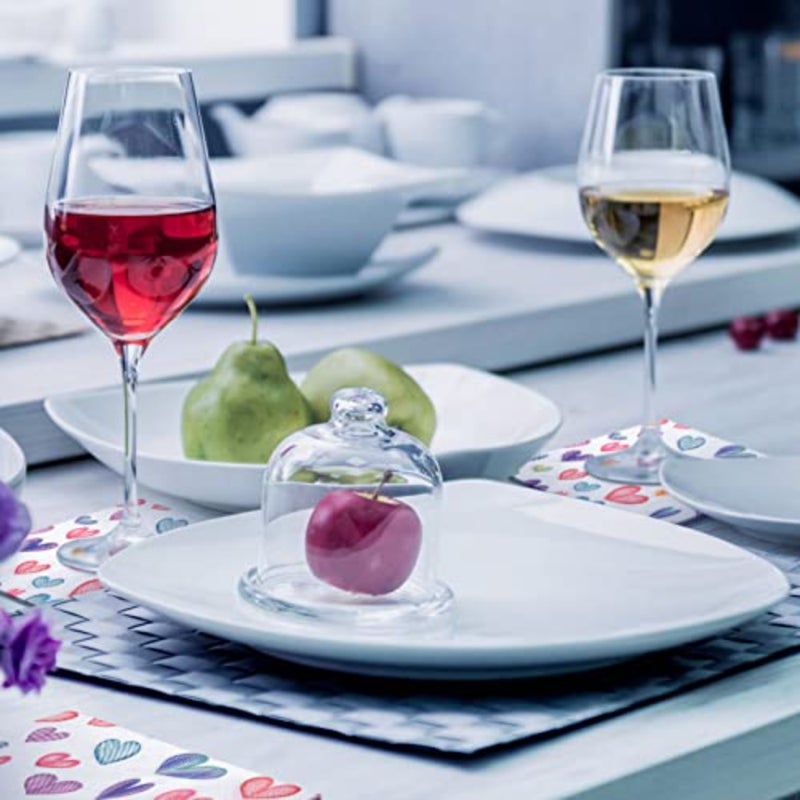 200 Valentine Napkins Paper Colorful Heart Cocktail Beverage Paper Napkins Disposable Paper Hearts Dessert Napkin for Valentine's Day Wedding Dinner Supplies Tableware Decor, 9.8x9.8'' Unfolded - Image 4