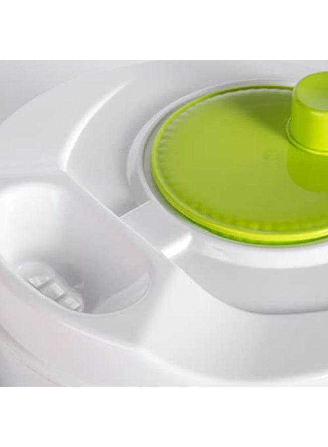 Vegetable Washer Manual Reusable Quick Dry Versatile Professional Fruit Washer Spinner Veggie Dryer Salad Spinner Basket Lid Removable - Image 4