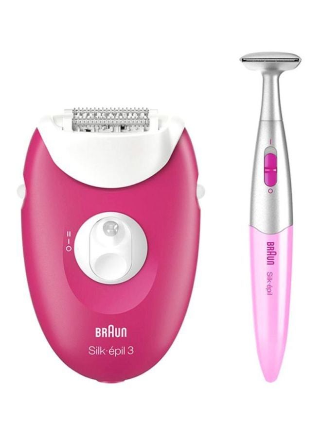 BRAUN Corded Epilator With 2 Extras Pink - Image 1