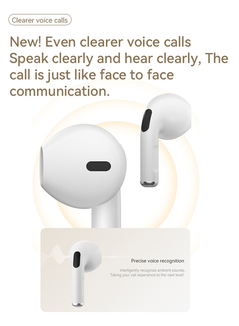 ZIPFORCE True Wireless Earbuds, Semi-In-Ear Bluetooth 6.0 Headphones, Bluetooth Earbuds with Easy Touch Control, Light-Weight Comfortable Earphones Noise Reduction Clear Call, Soft Ear Tips Ergonomic Fit for Daily Use Work Study Travel - Image 4