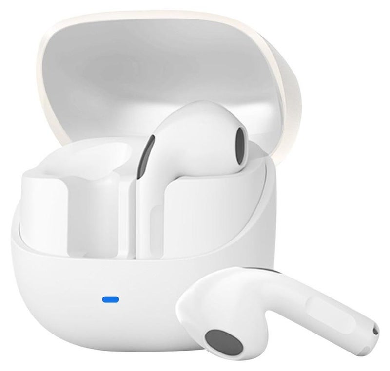 زيبفورس السماعات اللاسلكية الحقيقية، السماعات البلوتوث 6.0 شكل نصف داخل الأذن، السماعات البلوتوث بتشغيل لمس سهل، السماعات الخفيفة الوزن ومريحة بتقليل الضوضاء واتصال واضح، نصفيات الأذن الناعمة بتصميم مطابق لجسم الإنسان لاستخدام اليومي والعمل والدراسة والسفر - Image 1