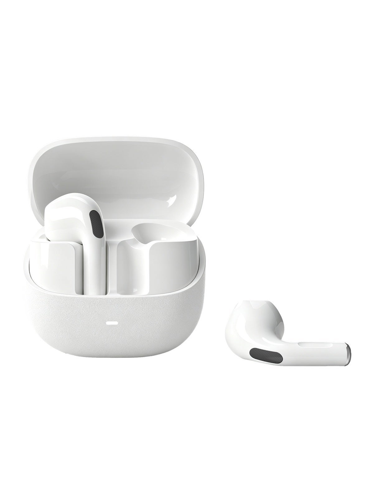 True Wireless Earbuds, Semi-In-Ear Bluetooth 6.0 Headphones, Bluetooth Earbuds with Easy Touch Control, Light-Weight Comfortable Earphones Noise Reduction Clear Call, Soft Ear Tips Ergonomic Fit for Daily Use Work Study Travel