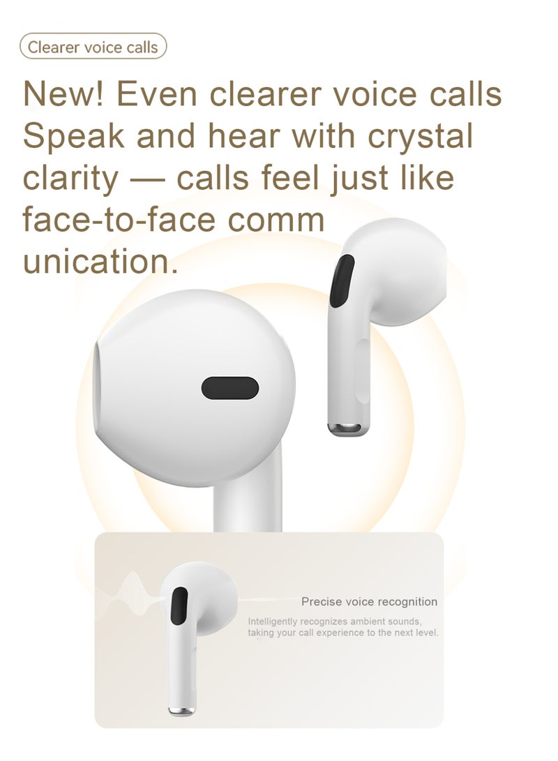 ZIPFORCE True Wireless Earbuds, Semi-In-Ear Bluetooth 6.0 Headphones, Bluetooth Earbuds with Easy Touch Control, Light-Weight Comfortable Earphones Noise Reduction Clear Call, Soft Ear Tips Ergonomic Fit for Daily Use Work Study Travel - Image 4