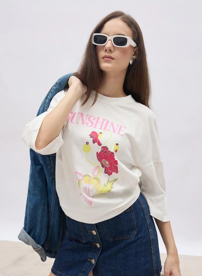 Styli Styli Graphic Print Oversized T-Shirt