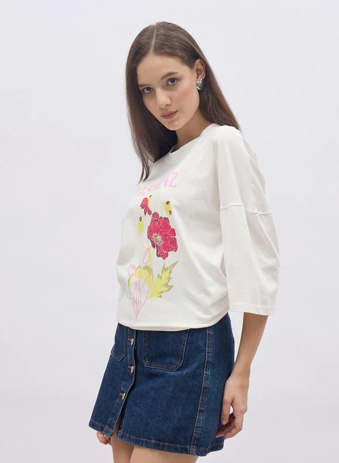 Styli Styli Graphic Print Oversized T-Shirt