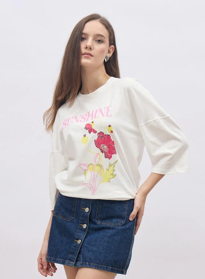 Graphic Print Oversized T-Shirt