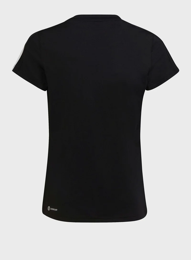 Adidas Kids Train Essential 3 Stripes T-Shirt