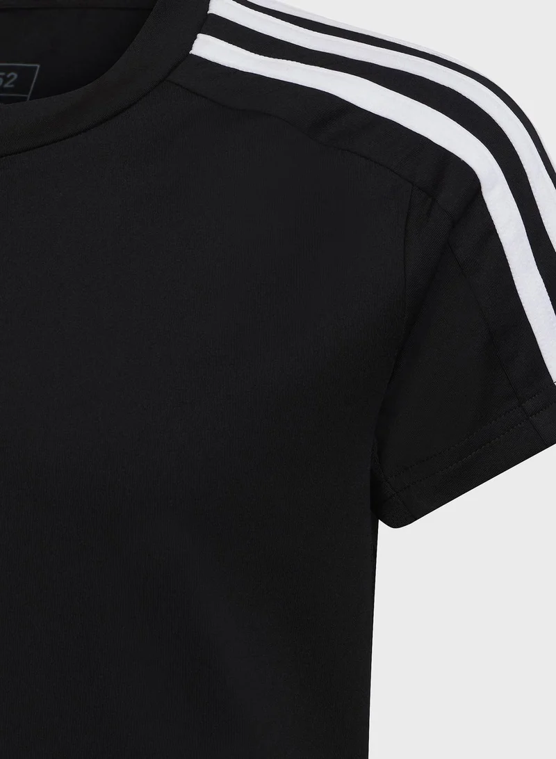 Adidas Kids Train Essential 3 Stripes T-Shirt