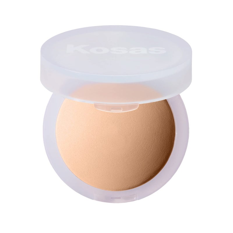 Kosas Cloud Set Face Setting Powder - Smoothing Shine Control, Soft, Sheer Translucent Makeup Finish, Portable & Long-Lasting Loose Pressed Baking Powder - Comfy (Sheer Medium) - Image 1