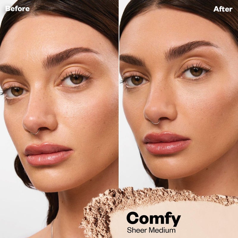 Kosas Cloud Set Face Setting Powder - Smoothing Shine Control, Soft, Sheer Translucent Makeup Finish, Portable & Long-Lasting Loose Pressed Baking Powder - Comfy (Sheer Medium) - Image 2