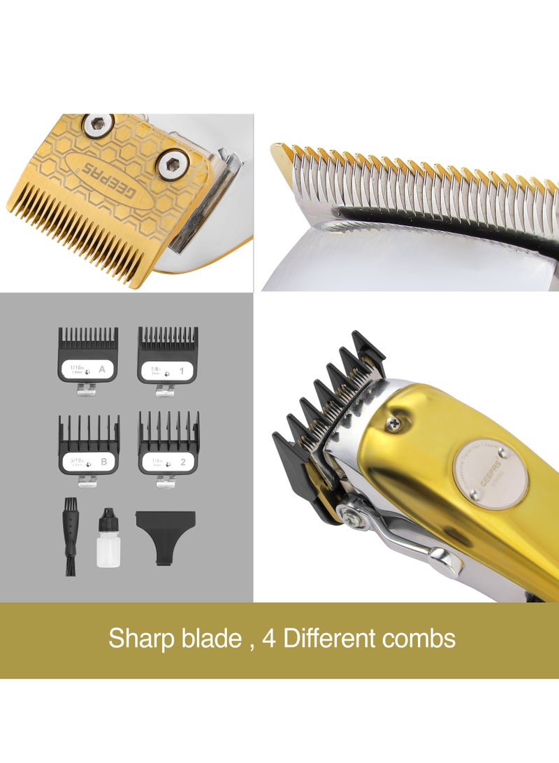 GEEPAS Geepas Professional Digital Hair Clipper / Trimmer GTR57502, Hair Clipper with High Capacity Li-ion Battery and Fast Charging, 4 Adjustable Cutting Blades and 4 Separate Combs| LCD Display, - Image 3