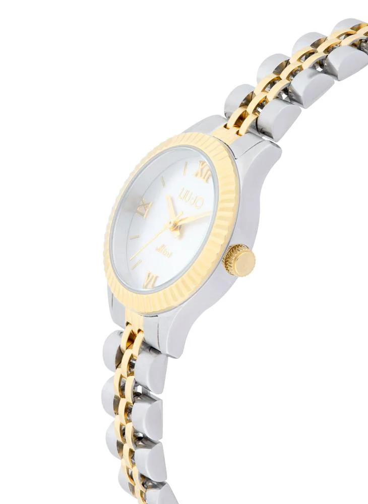 ليو جو ساعة لي جو تيسيا فضي وذهبي من الستانلس ستيل