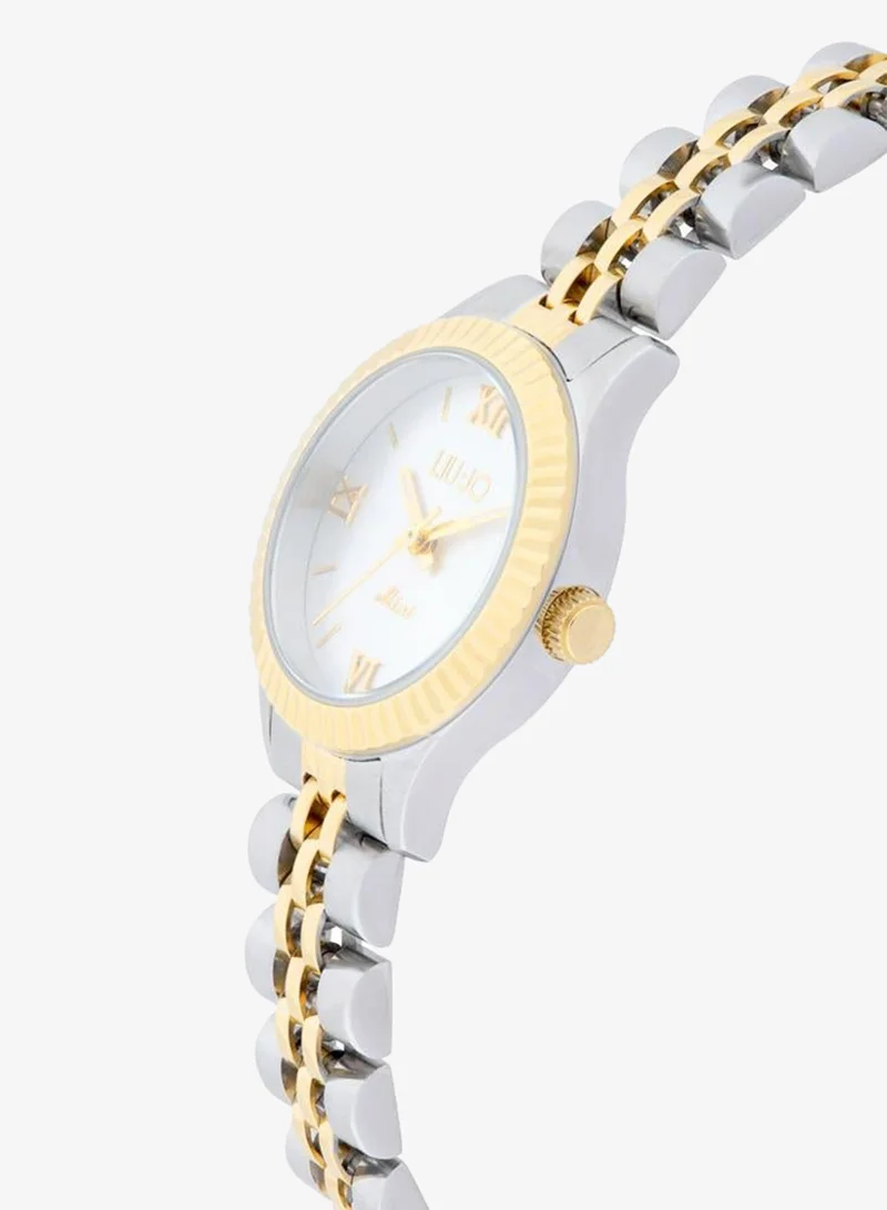Liu Jo Women's Tessia Watch, 26 mm, Two-Tone Bracelet, Silver Dial