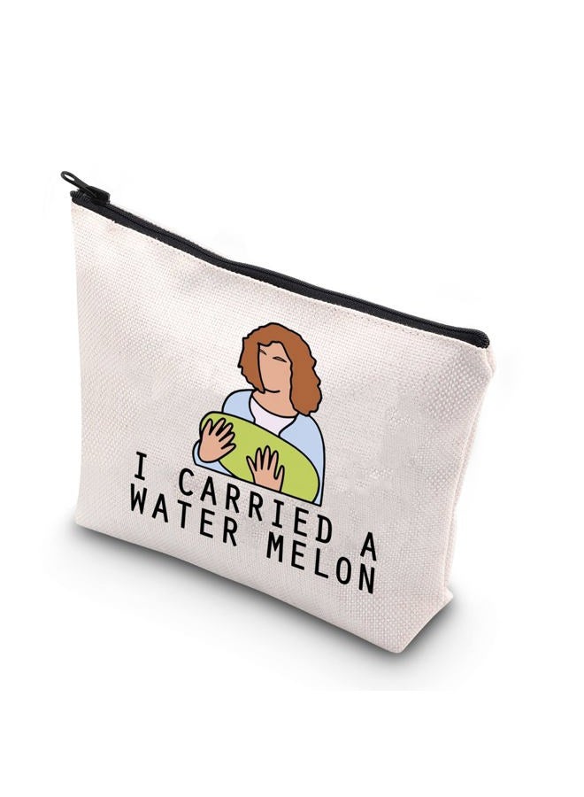 WCGXKO Dance Dirty Inspired Makeup Bag Dancing Gift Watermelon Lover Gift 80s Movie Zipper Pouch (WATERMELON) - Image 1