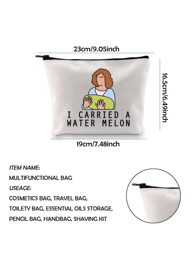 WCGXKO Dance Dirty Inspired Makeup Bag Dancing Gift Watermelon Lover Gift 80s Movie Zipper Pouch (WATERMELON) - Image 2