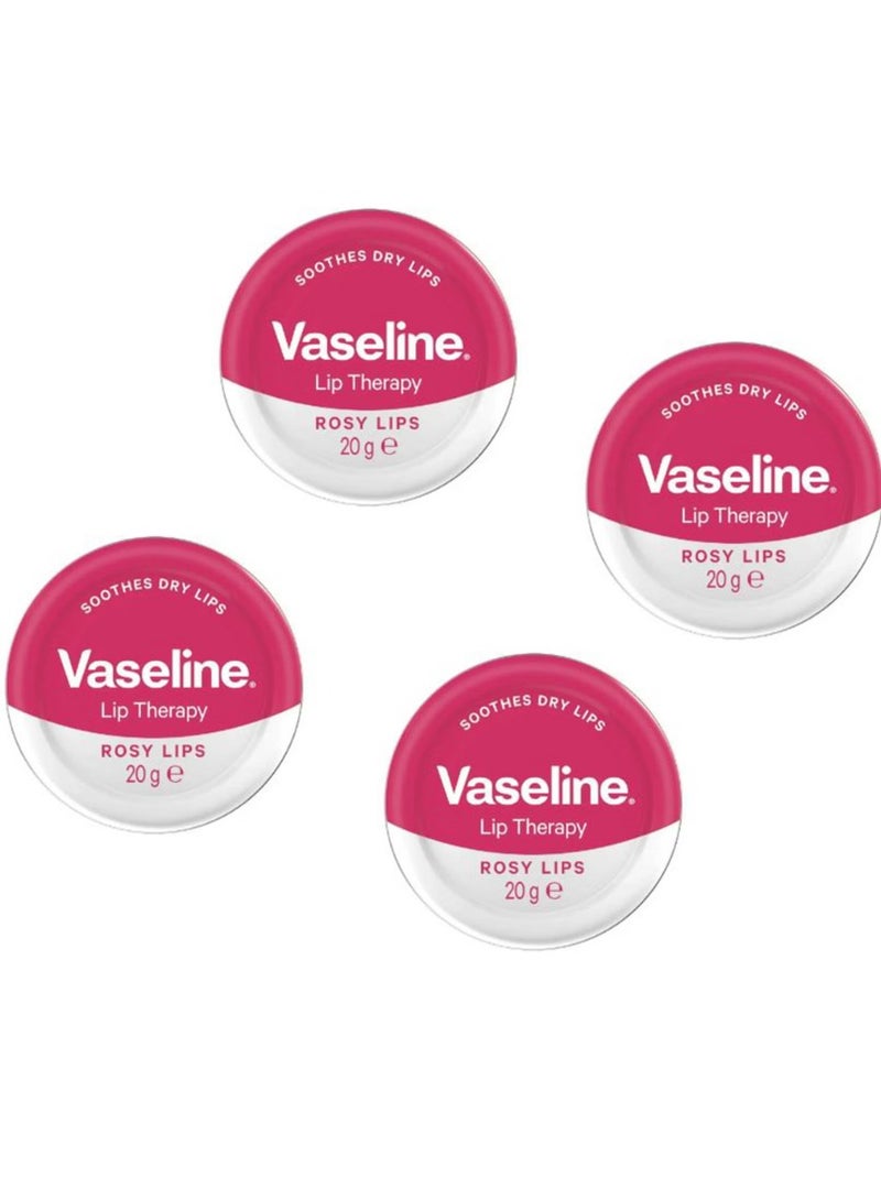 فازلين علاج الشفاه بالفازلين - شفاه وردية مع زيت الورد واللوز 20 جم