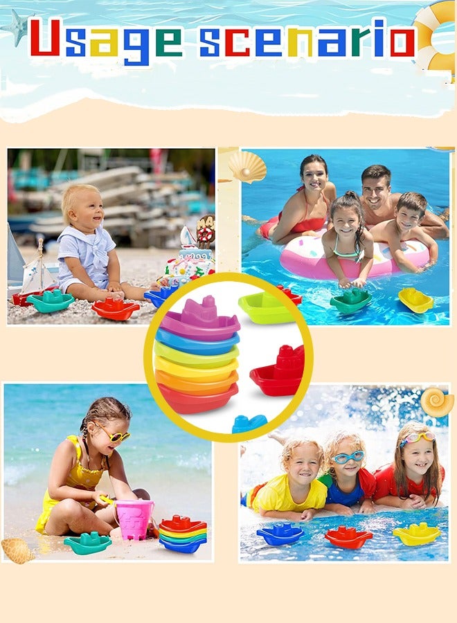 سويت لايف 6 قطعة لون الطفل لعبة حمام ، حمام لعبة تعليمية للأطفال متعة ، من الذكور والإناث الأطفال تكويم حمام لعبة - Image 4