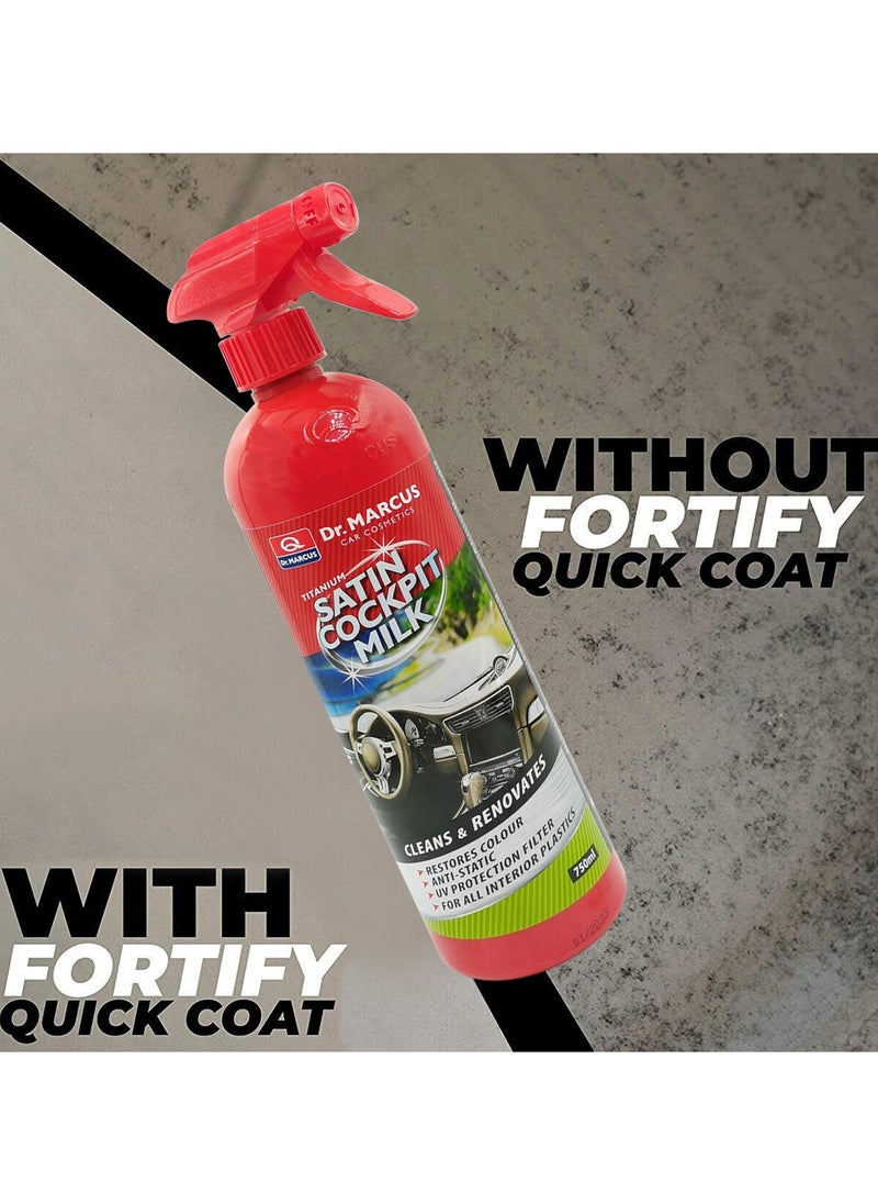Dr.MARCUS - 750ml Titanium Satin Cockpit Milk Cleans & Renovates Restore Colour - Image 1