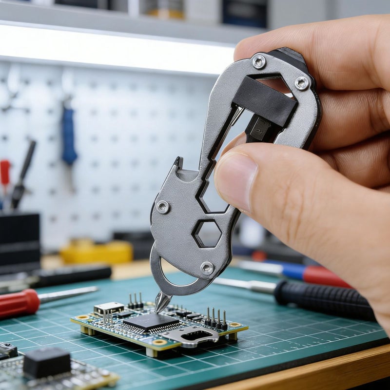 أداة صغيرة متعددة الوظائف Gj08 مع مفك براغي، مفتاح ربط سداسي، وفتاحة زجاجات - Image 4