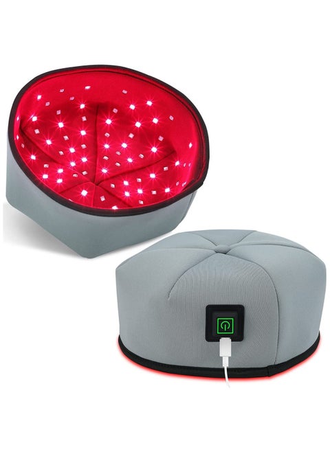 120PCS Lamp Beads LED Red and Infrared Light Therapy Cap for Stress Relief Brain Relax Hair Loss Regrowth Treatment Cap