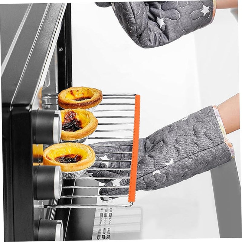 أغطية سيليكون لأرفف الفرن 4 قطع مقاومة للحرارة لحماية اليدين مقاس 14.2 بوصة - Image 3