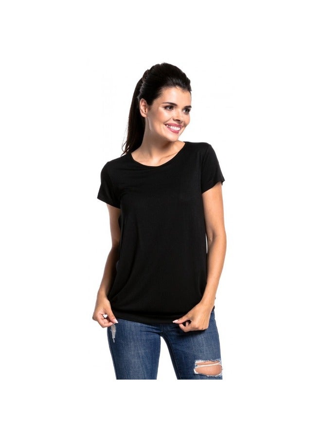 Break Edition Short T-shirt Top European And American New Round Neck Short Sleeve Maternity Fashion Breastfeeding T-shirt