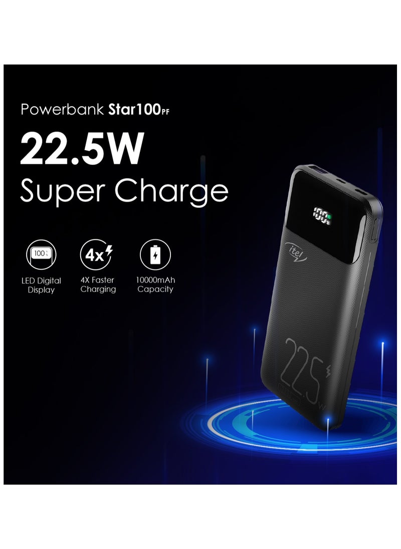 Power bank 10000mAh Dual Input & Output Fast Charge STAR 100 Power Bank