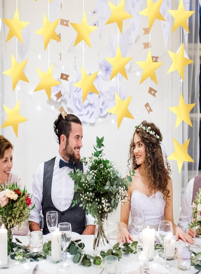 ANIKJOY 40 Pieces Gold Star Cutouts 11 Inch Double Printed Large Paper Stars Decorations for Wedding Party Classroom Supplies - Image 4