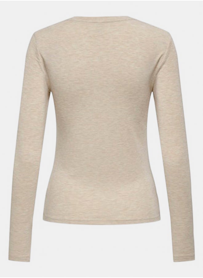 ONLY - Onlsia L/S O-Neck Top Box Jrs - Image 1