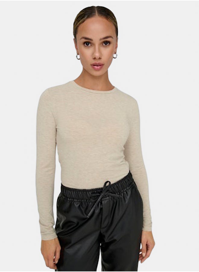ONLY - Onlsia L/S O-Neck Top Box Jrs - Image 1