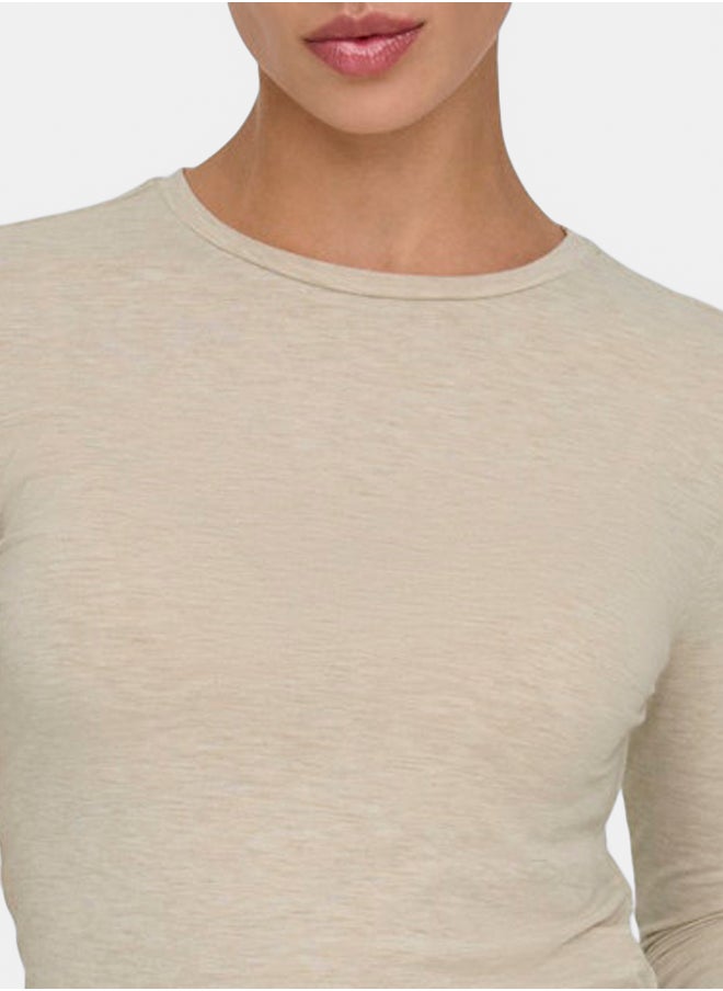 ONLY - Onlsia L/S O-Neck Top Box Jrs - Image 1