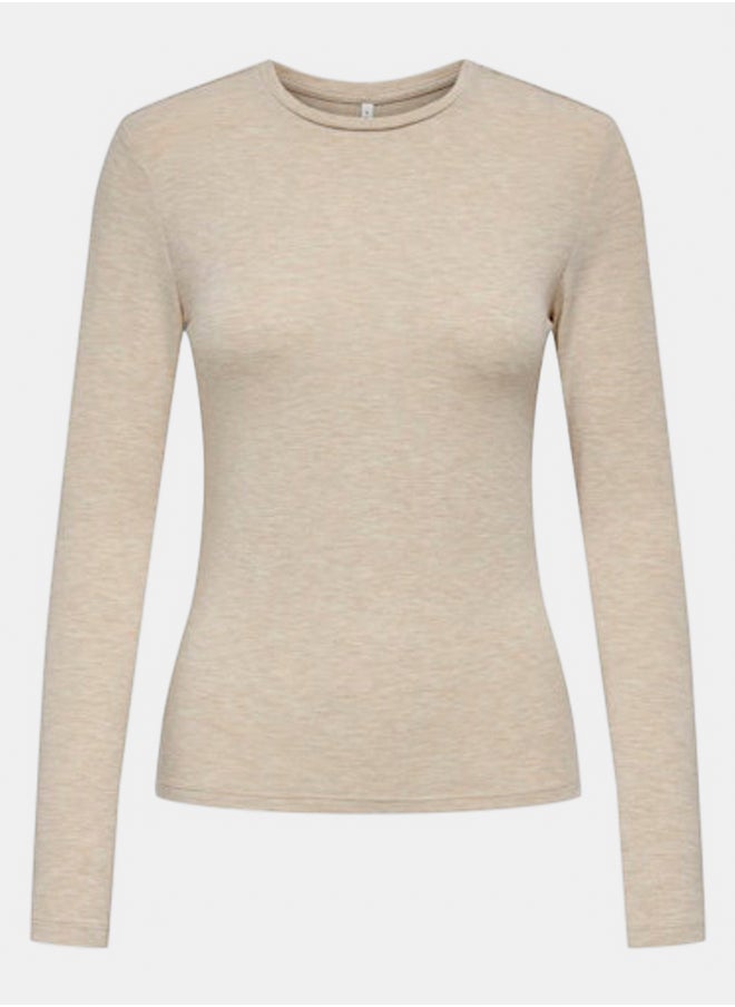 ONLY - Onlsia L/S O-Neck Top Box Jrs - Image 1