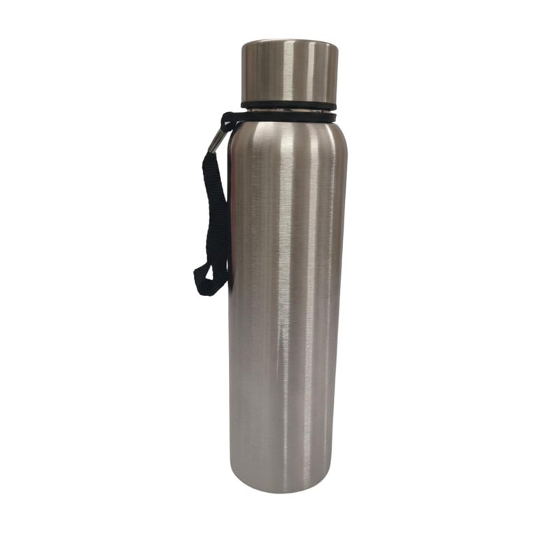 TUMMY Stainless Steel Water Bottle for Kid | Leak Proof Single Wall Metal Drinking Bottle Rust Resistant | Reusable Water Flask for Office School Gym Travel | BPA Free Secure Cap (1000ml) - Image 1