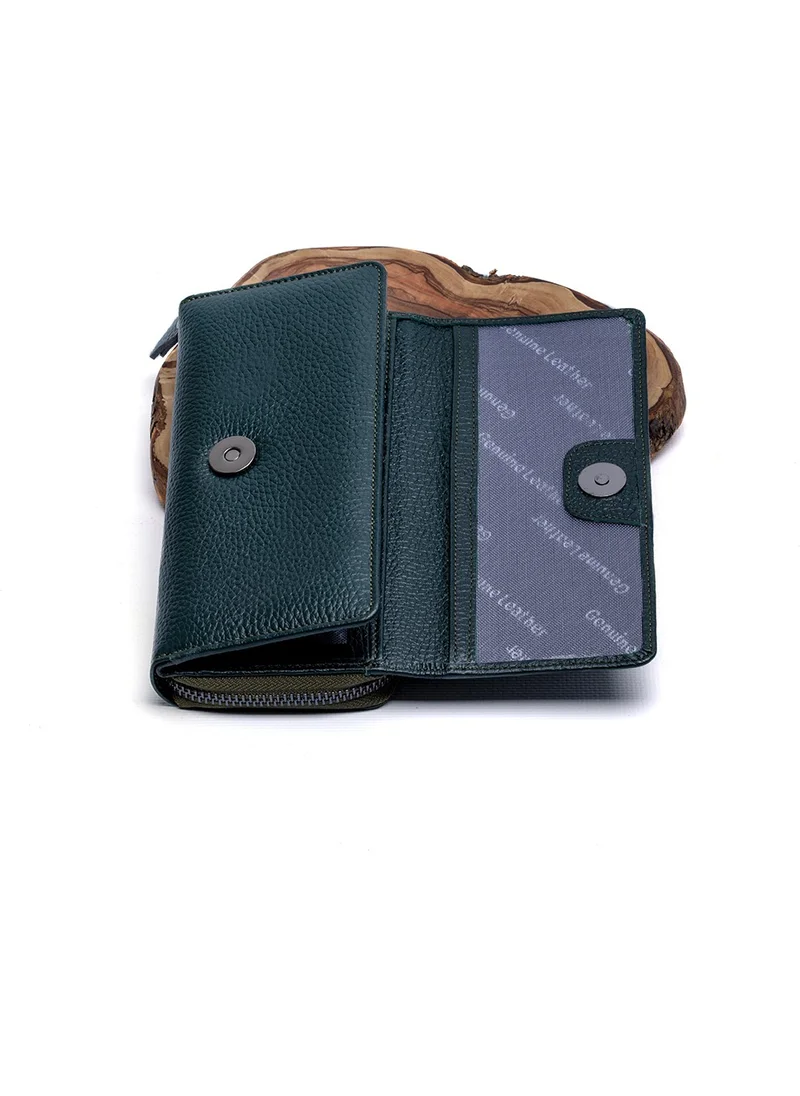 اتش كي واي 3623 Genuine Leather Large Size Women's Wallet