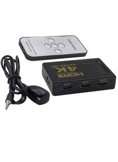 HDMI 1.4 switcher with IR remote control 4K smart 5 ports With power supply 1080P HD video HDMI 5 in 1 out For digital HD TV with HDMI interfaces set top boxes DVD and other devices