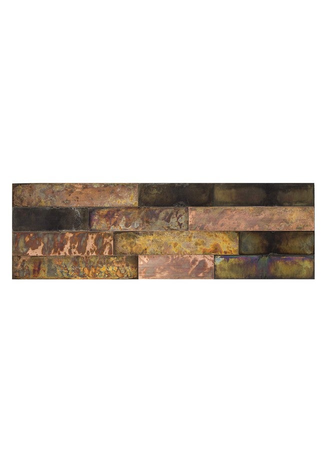 Aspect Peel & Stick Distressed Metal 23.6" x 5.9" Panel in Bronze Relic - Image 1