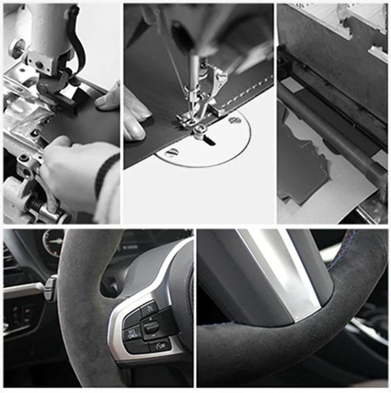 Wivplex Leather Steering Wheel Cover for Audi Models - Image 2