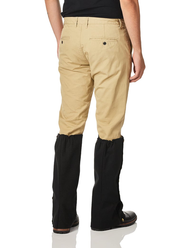 Rubies Men's Steampunk Faux Suede Spats Costume Accessory for Themed Parties and Halloween, Black, One Size - Image 2