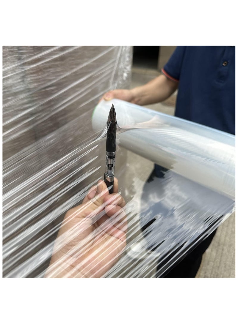 Duravel Duravel Clear Stretch Film Multi Use Strong Pallet Wrap Cling Film Tear Resistant Water & Moisture Proof Pallet Stretch Heavy Duty Shrink Wrap Durable Self-Adhering Cling Wraparent (PACK OF-1) - Image 4