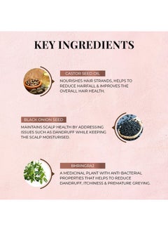 Just Herbs Anti Hairfall Control Kit (Shampoo 100Ml+Conditioner100Ml) With Goodness Of Natural Vitamin E, Bhringraj & Black Onion Seed For Shiny, Smooth Hair - All Hair Types  - Image 4