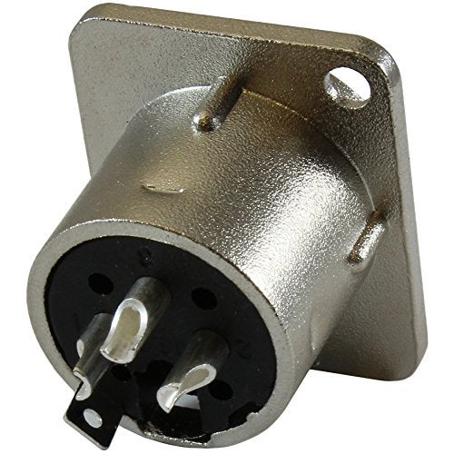 GLS Audio XLR Male Jack 3 Pin - Panel Mount Jacks D Series Size XLR-M - 4 Pack - Image 3