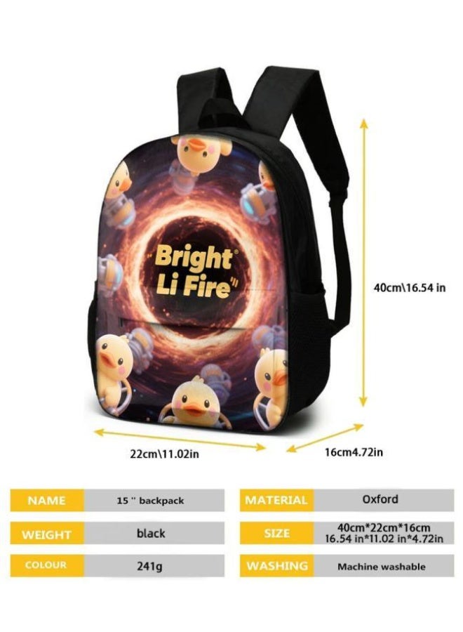 واضح من النار مجموعة من ثلاث قطع من حقائب الرسوم المتحركة، تتعامل بسهولة مع المناسبات المختلفة (الطلاب والأطفال ونزهات الأصدقاء وتسلق الجبال والدراسة وما إلى ذلك) | حقيبة ظهر + حقيبة محمولة باليد + حقيبة قرطاسية | هدايا الموسم المدرسي / العطلات - 7 - Image 5
