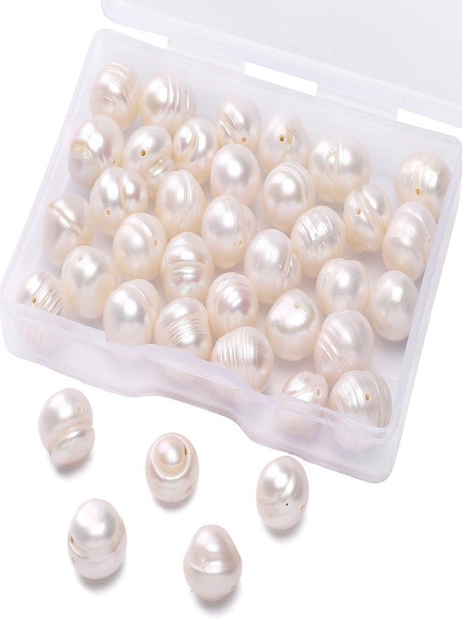 BEADIA Natural Pearl Beads Potato 10-11mm White Freshwater Cultured Loose Gemstone Beads for DIY Jewelry Making 13.8''/Strand HQ - Image 2