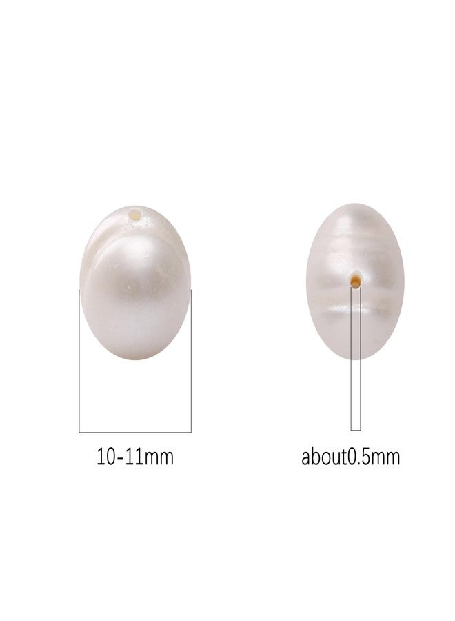 BEADIA Natural Pearl Beads Potato 10-11mm White Freshwater Cultured Loose Gemstone Beads for DIY Jewelry Making 13.8''/Strand HQ - Image 3