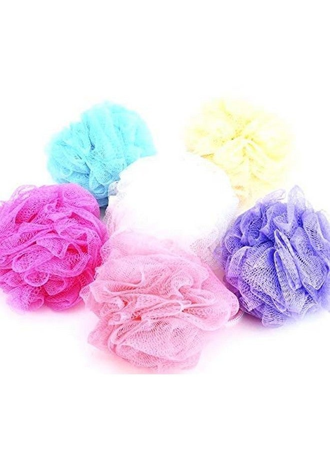 WISDOM- Luxury Bathing Round Loofah for Men and Women (Couples Pack of 2) (Green and Pink) - Image 1