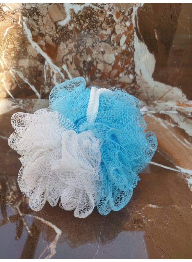 WISDOM- Luxury Bathing Round Loofah for Men and Women (Couples Pack of 2) (Green and Pink) - Image 4