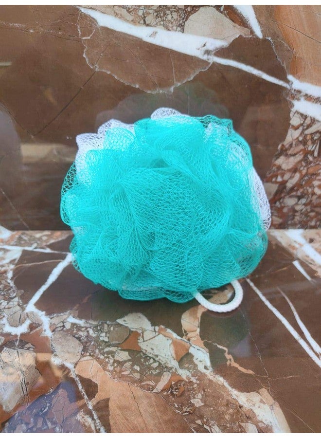 WISDOM- Luxury Bathing Round Loofah for Men and Women (Couples Pack of 2) (Green and Pink) - Image 5