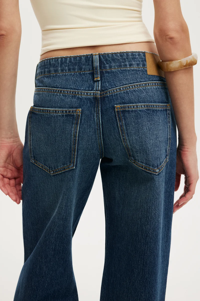Cotton On  BELTED LOW RISE STRAIGHT JEAN for Women | Best Price UAE